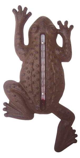 Litinový nástěnný teploměr Esschert Design Frog