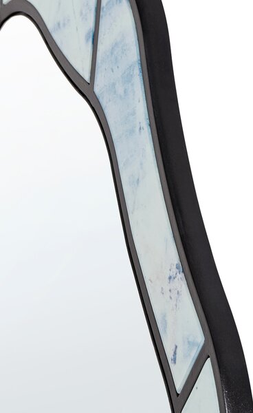 Zrcadlo LIVERDUN 64 cm 86 cm Světle modrá