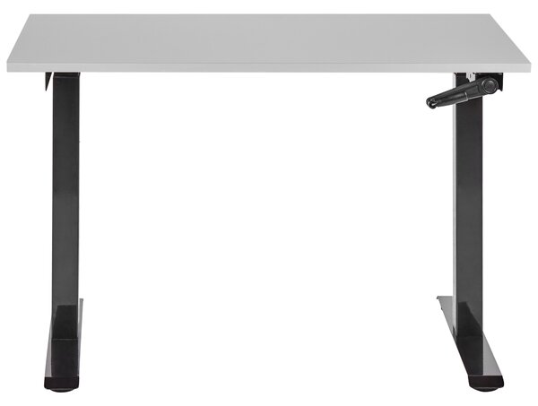 Manuálně výškově nastavitelný pracovní stůl DESTINES Šedá/Černá 120 cm 72 cm