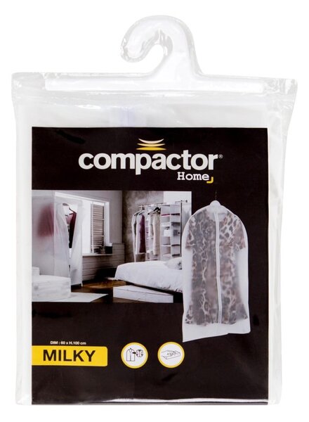 Bílý obal na šaty Compactor Milky