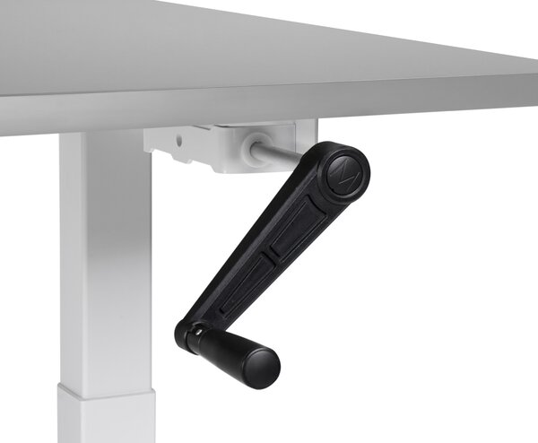 Manuálně výškově nastavitelný pracovní stůl DESTINES 120 cm 72 cm Šedá/Bílá