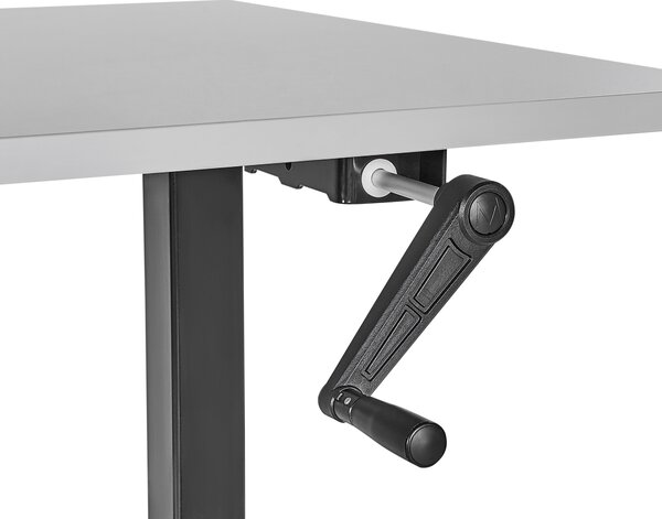 Manuálně výškově nastavitelný pracovní stůl DESTINES Šedá/Černá 120 cm 72 cm