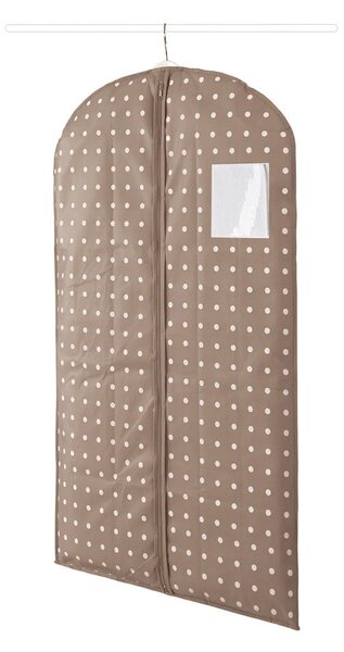 Béžový obal na šaty Compactor Dots, 100 cm