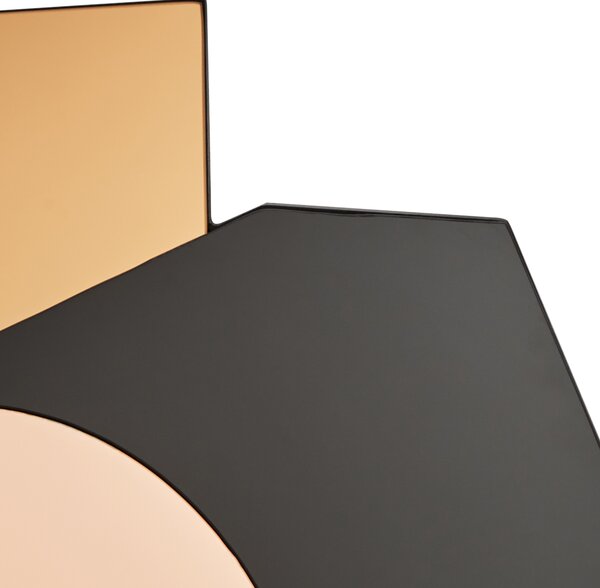 Zrcadlo TROYON 62 cm 80 cm Zlatorůžová