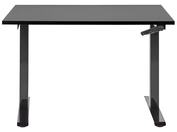 Manuálně výškově nastavitelný pracovní stůl DESTINES Černá 120 cm 72 cm