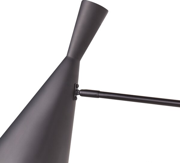 Nástěnná lampa MARISA Černá Kov Nastavitelná