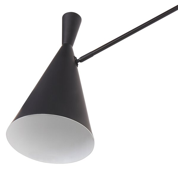Nástěnná lampa MARISA Černá Kov Nastavitelná