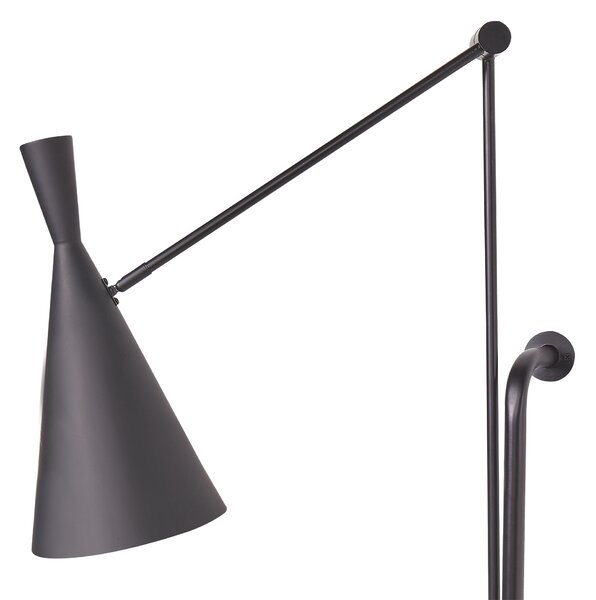 Nástěnná lampa MARISA Černá Kov Nastavitelná