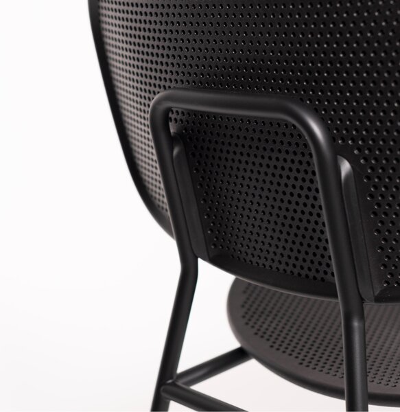 Infiniti Černá jídelní židle Tondina Slim