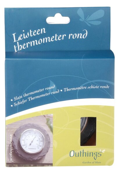 Nástěnný teploměr z břidlice Esschert Design, Ø 10 cm