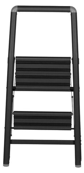 Černé schůdky Wenko Compact, výška 91,5 cm