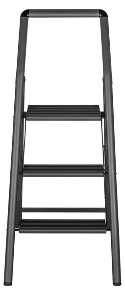 Šedé schůdky Wenko Compact, výška 114,5 cm