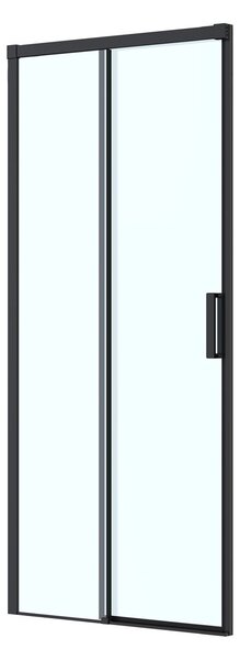 Oltens Breda sprchové dveře 100 cm posuvné černá matný/průhledné sklo 21213300