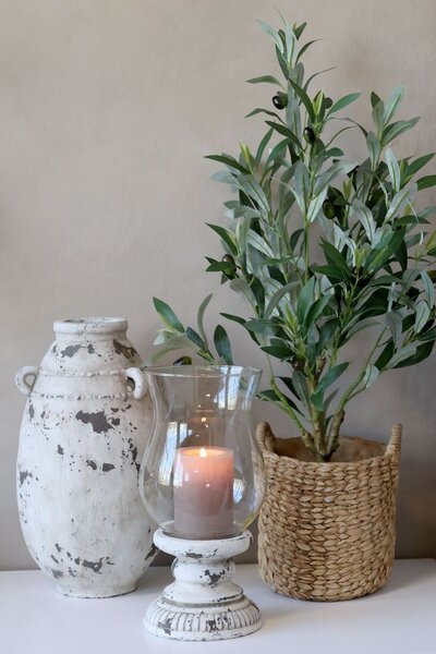 Dekorace umělý stromek olivovník s olivami Olea Tree - Ø 12*73 cm - Chic Antique