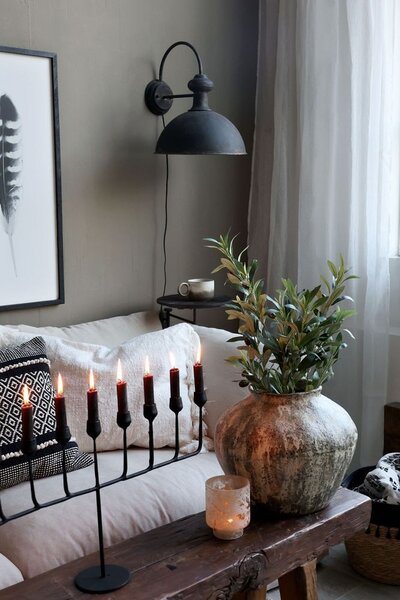 Dekorace umělý stromek olivovník s olivami Olea Tree - Ø 12*73 cm - Chic Antique