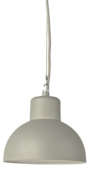ACA Lighting venkovní závěsné svítidlo BERO písková šedá 1XE27 MAX.10W LED IP44 s opálovým difuzorem BERO1PG