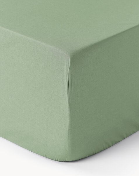 Napínací prostěradlo z bavlněného perkálu na kontinentální postel Elsie