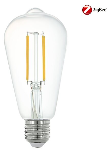 Eglo ZIGBEE 12232 SMART LED BULB RETRO - Retro stmívatelná žárovka ovladačem, nebo z mobilní aplikace, E27 ST64, 6W, 4000K, bez DO (LED žárovka E27 stmívatelná ovladačem nebo z aplikace, bez ovladače)