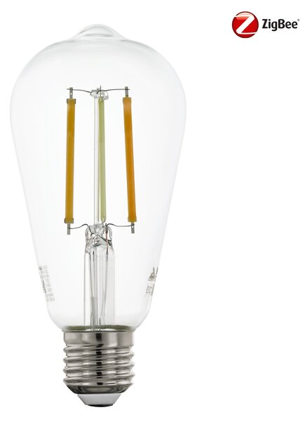 Eglo ZIGBEE 12236 SMART LED BULB RETRO - Retro stmívatelná žárovka ovladačem, nebo z mobilní aplikace, E27,ST64, 6W, 2200-6500K, bez DO (LED žárovka E27 stmívatelná ovladačem nebo z aplikace, bez ovladače)