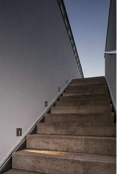 BIG WHITE SLV CONCRETO EL nástěnné zápustné svítidlo šedé, 3,2 W, 15 lm, 3000 K 1006407