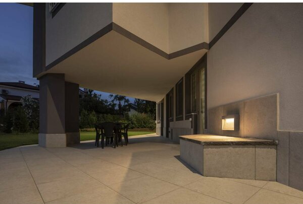BIG WHITE SLV CONCRETO L WL nástěnné přisazené svítidlo, šedé, 12 W, 570 lm, 3000 K CRI80 1006405