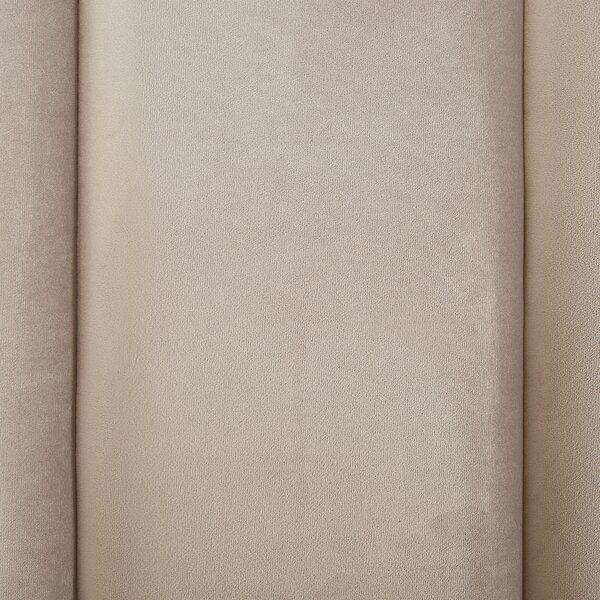 Postel s úložným prostorem Umělý samet SEZANNE 160 x 200 cm Taupe