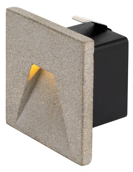 BIG WHITE SLV CONCRETO EL nástěnné zápustné svítidlo šedé, 3,2 W, 45 lm, 3000 K 1006406