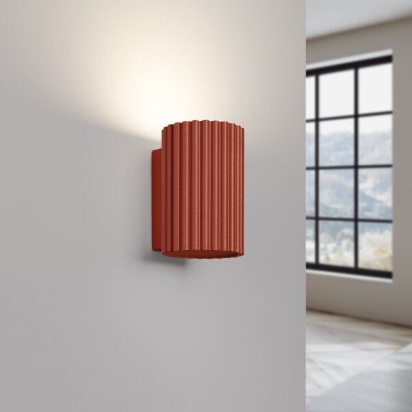 Sollux SL.1654 - Nástěnné svítidlo KARBON 1xGU10/10W/230V oranžová