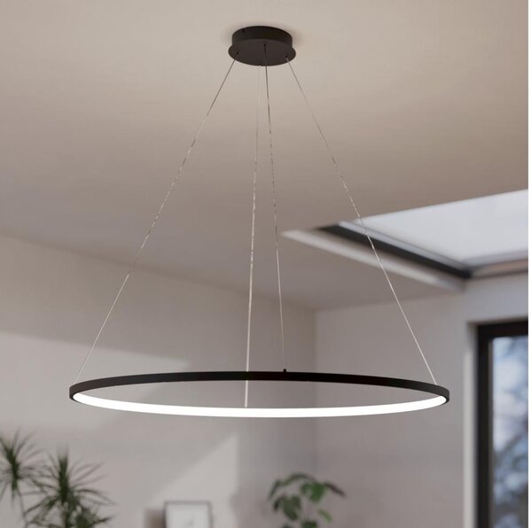 Eglo 901637 - LED Stmívatelný lustr na lanku PARRUTA LED/40W/230V černá + DO