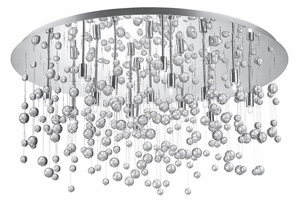 Ideal Lux - LED Stropní svítidlo NEVE 15xG9/3W/230V pr. 80 cm lesklý chrom