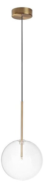 Ideal Lux - LED Lustr na lanku EQUINOXE 1xG4/2W/230V pr. 20 cm mosaz/čirá