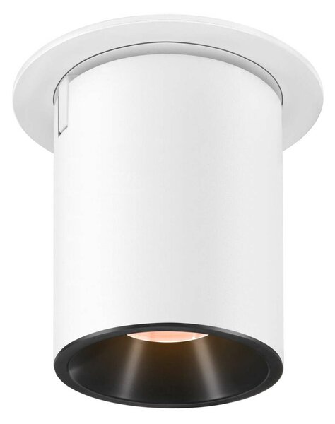 BIG WHITE SLV NUMINOS PROJECTOR L stropní zápustné svítidlo, 2700 K, 40d, válcové, bílé/černé 1007041