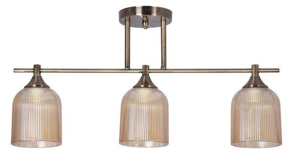 Lustr na tyči 3xE14/60W/230V mosaz