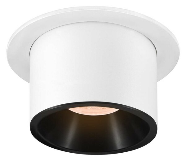 BIG WHITE SLV NUMINOS PROJECTOR L stropní zápustné svítidlo, 2700 K, 40d, válcové, bílé/černé 1007041
