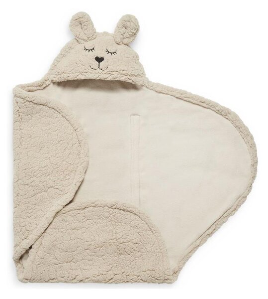 Jollein - Zavinovačka fleece Králíček 100x105 cm Nougat