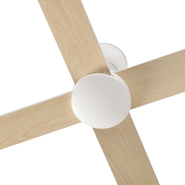 FARO 34355-Stropní ventilátor RUDDER L béžová/bílá pr. 132 cm + dálkové ovládání