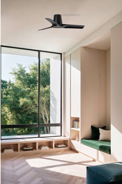 FARO 33827 - Stropní ventilátor HEY TUB S černá pr. 90 cm + dálkové ovládání
