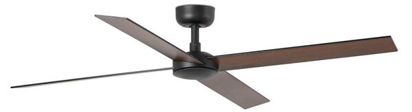 FARO 34356-Stropní ventilátor RUDDER L hnědá/černá pr. 132 cm + dálkové ovládání
