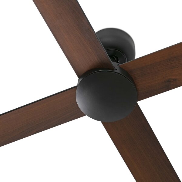 FARO 34356-Stropní ventilátor RUDDER L hnědá/černá pr. 132 cm + dálkové ovládání