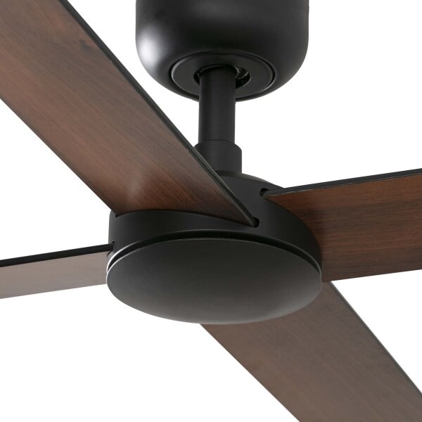FARO 34356-Stropní ventilátor RUDDER L hnědá/černá pr. 132 cm + dálkové ovládání