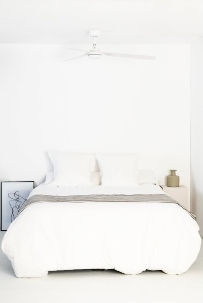 FARO 33814WT - Stropní ventilátor PUNT M bílá pr. 132 cm WT + dálkové ovládání
