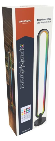 GRUNDIG LED lampa stojací RGB 105 cm 153 x 153 x 1050 mm ED-244444