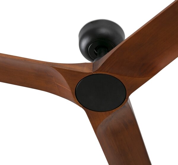 FARO 33806WT - Stropní ventilátor HEYWOOD S dřevo/černá pr. 90 cm WT + DO