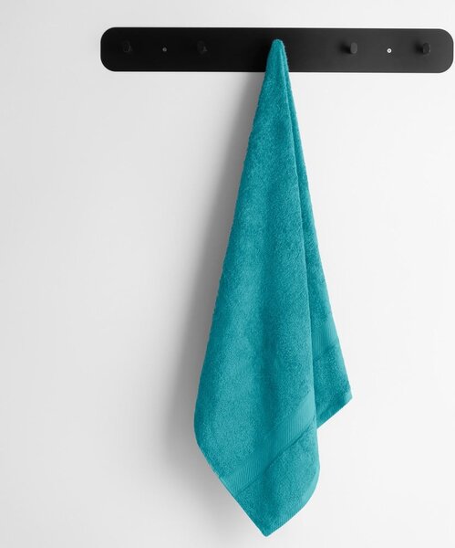Modrý/tyrkysový froté ručník s příměsí bambusu 50x100 cm Bamby – DecoKing