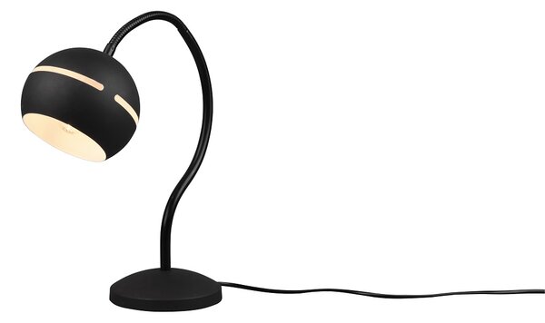 Trio Leuchten 593300132 FLETCHER - Černá dotykem stmívatelná lampička 1 x E14, 42cm (Dotyková lampička na pracovní stůl i na noční stolek)