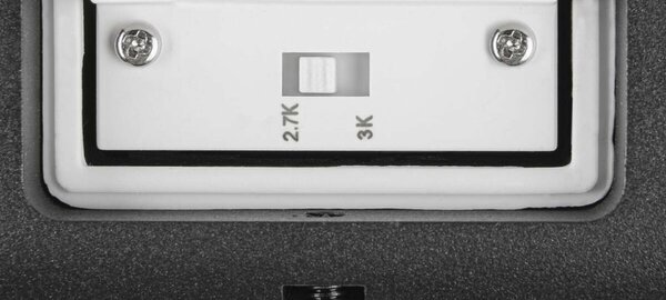 BIG WHITE SLV OVAL 18 WL nástěnné přisazené svítidlo 2700/3000 K 10 W, černá 1007144