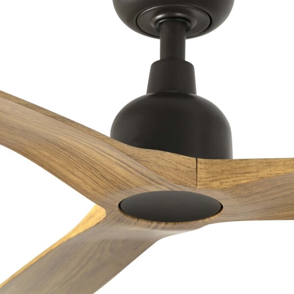 FARO 34360 - Stropní ventilátor OUTWOOD L hnědá/černá pr. 150 cm IP44 + DO