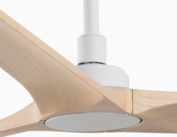 FARO 33810WT - Stropní ventilátor HEYWOOD L dřevo/bílá pr. 132 cm WT + DO