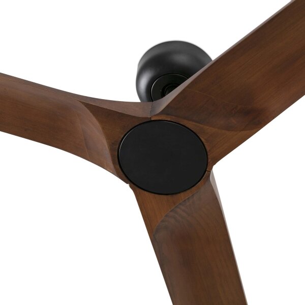FARO 33809WT - Stropní ventilátor HEYWOOD L dřevo/černá pr. 132 cm WT + DO