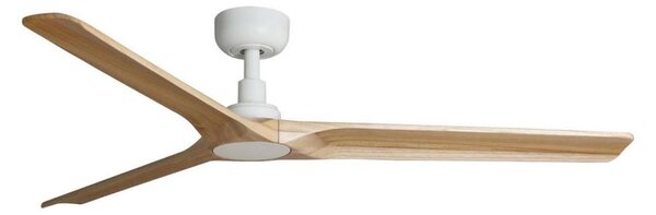 FARO 33810WT - Stropní ventilátor HEYWOOD L dřevo/bílá pr. 132 cm WT + DO